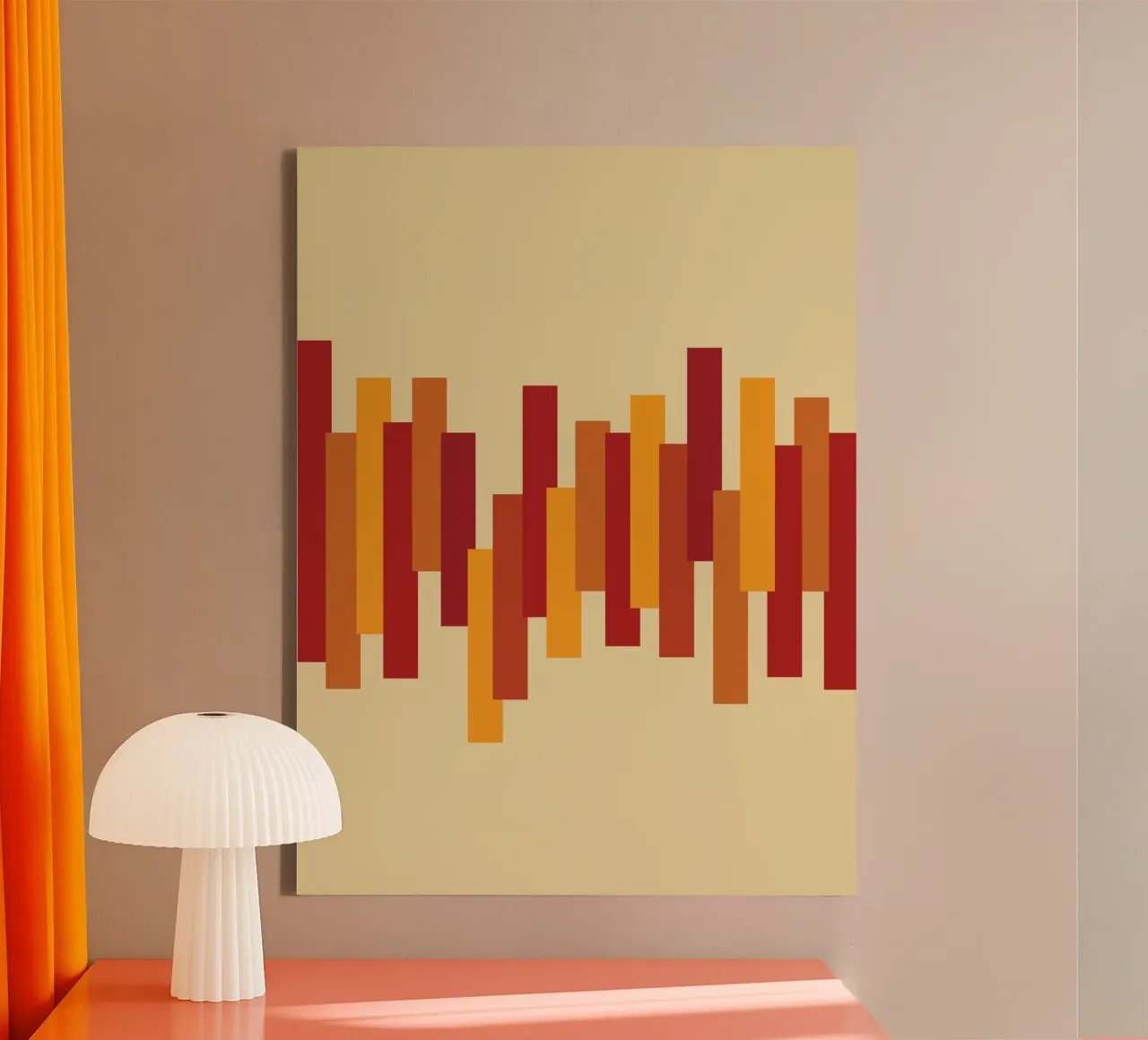Grafico di crescita retrò tela con Cornice a cassetta da Retro Boy Art