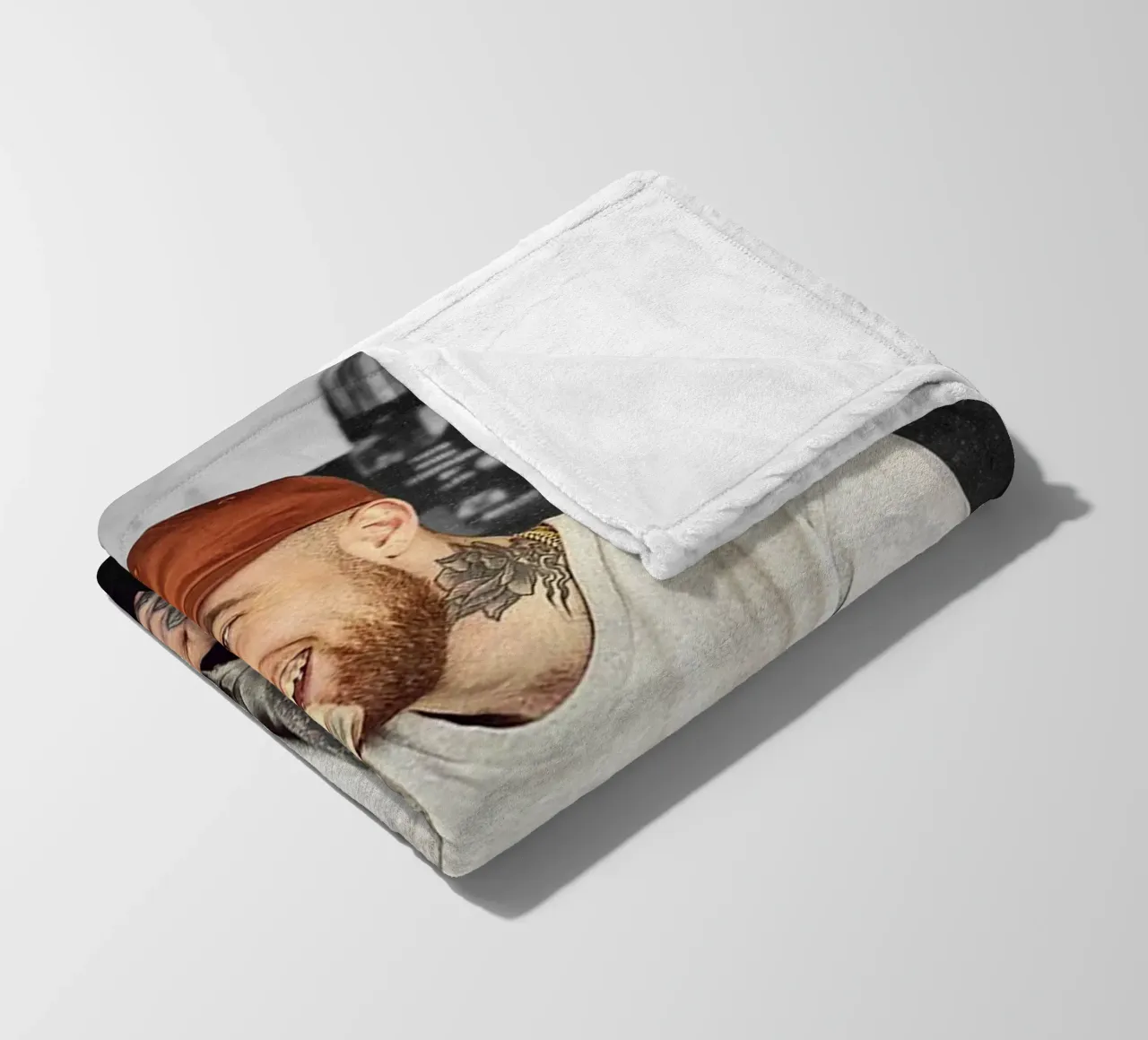 Smile Mac Miller Brown Hat Don't Trip Poster fleece blanket by rockytamoe