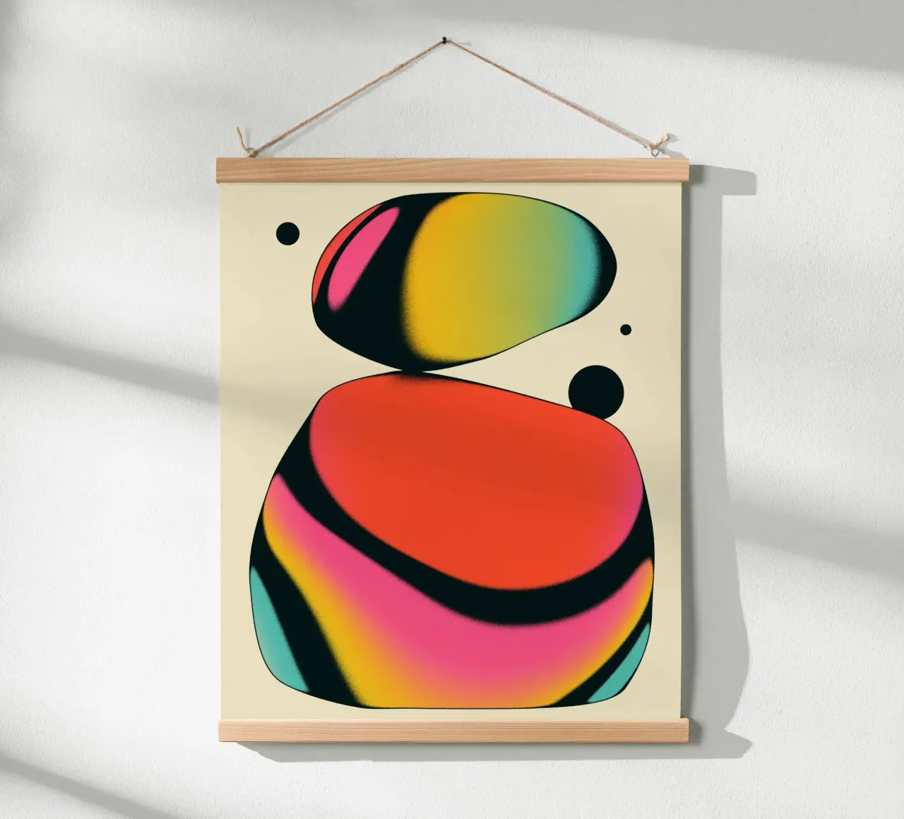 FRUTTA ELETTRICA 1 poster con telaio in legno da Jazzberry Blue