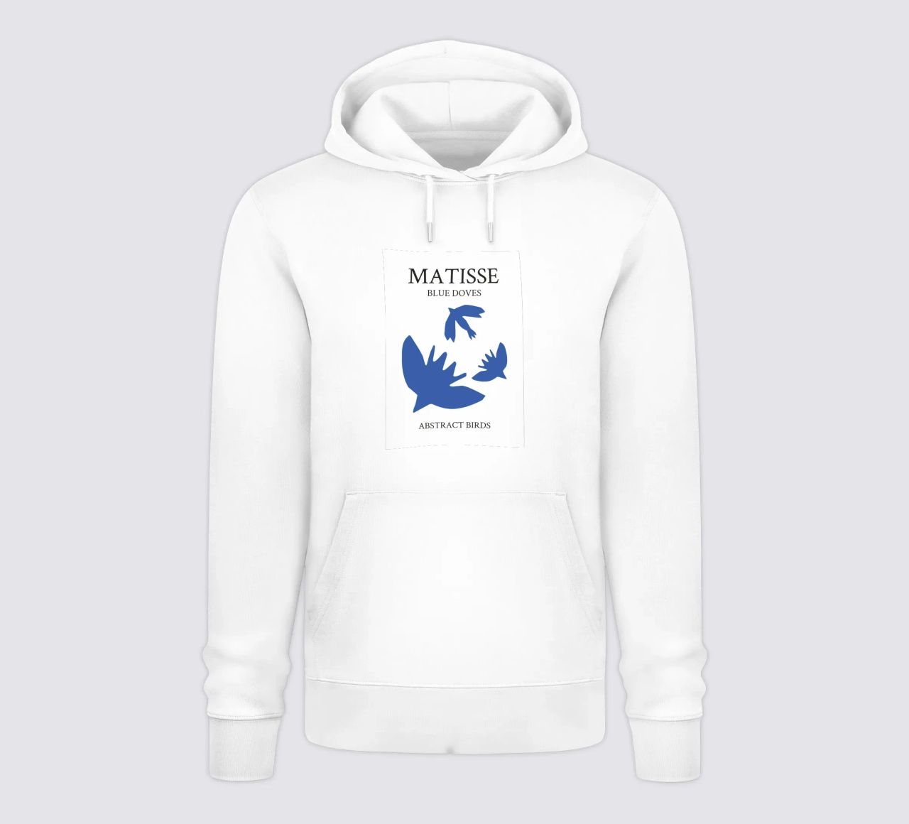 uccelli colombe colore blu felpa con cappuccio da glempo shop