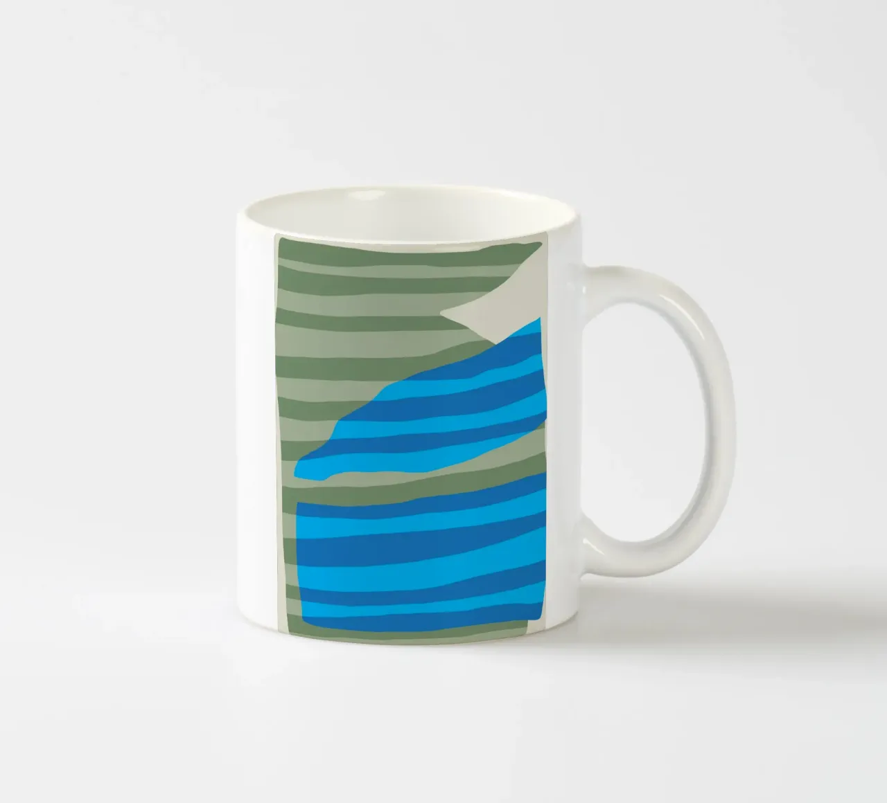 Collage di strisce colorate 14 tazza in ceramica da Little Dean