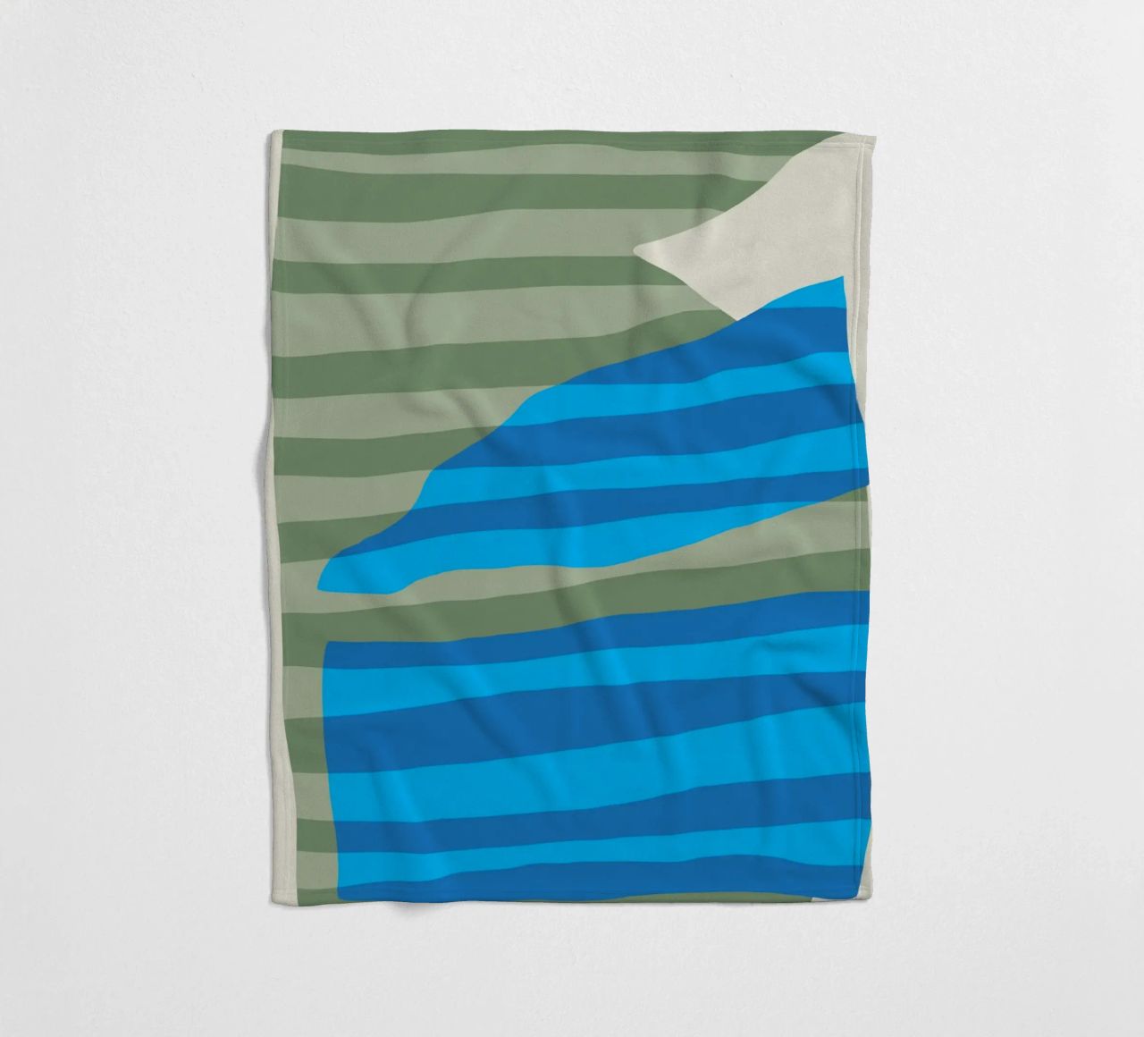Collage di strisce colorate 14 coperta in pile da Little Dean