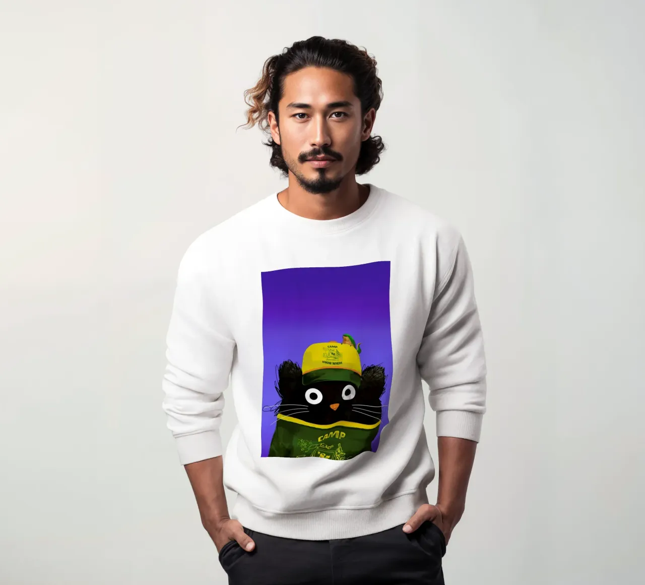 Cat Dustin felpa da Doozal