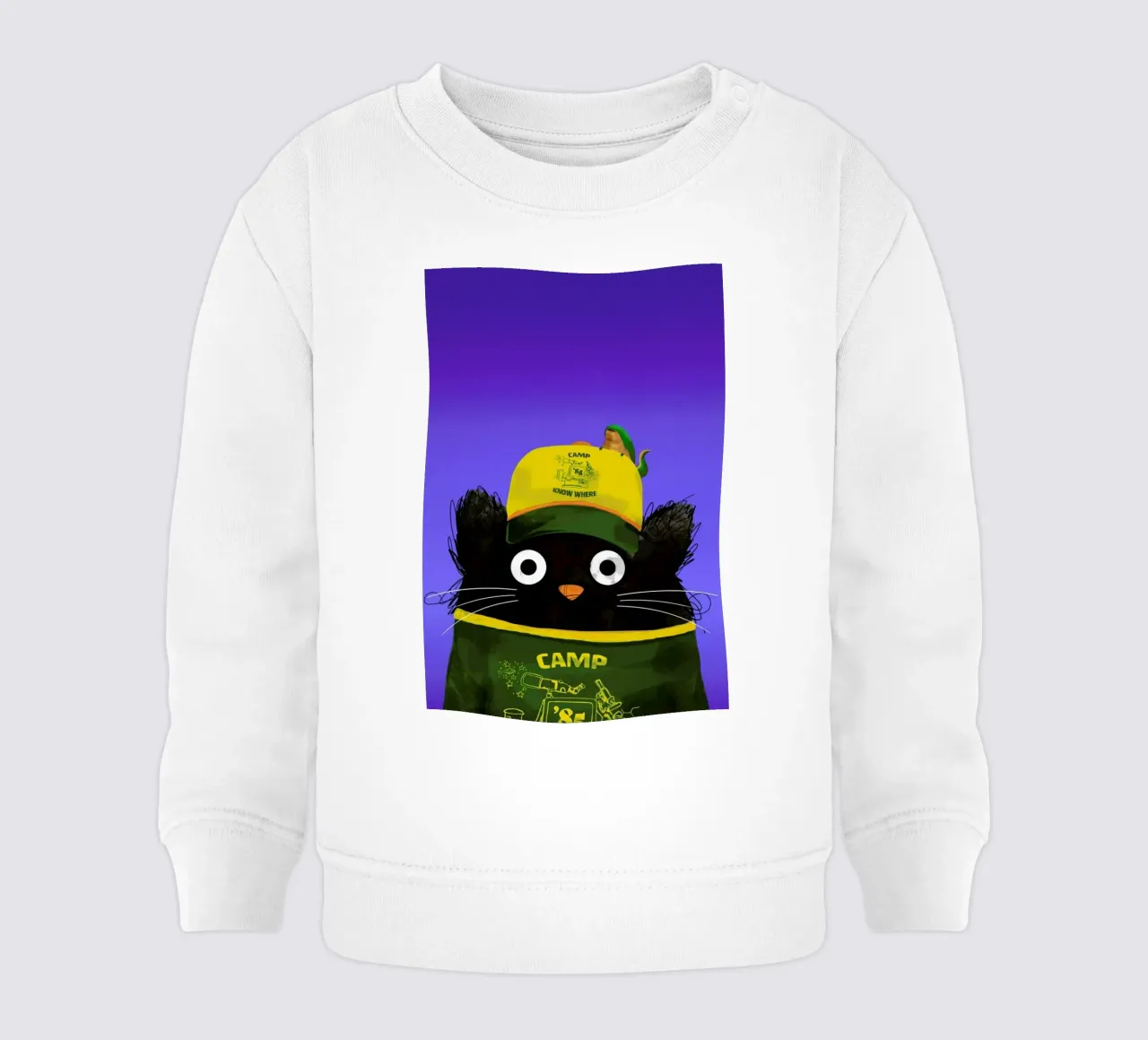 Cat Dustin felpa neonato da Doozal