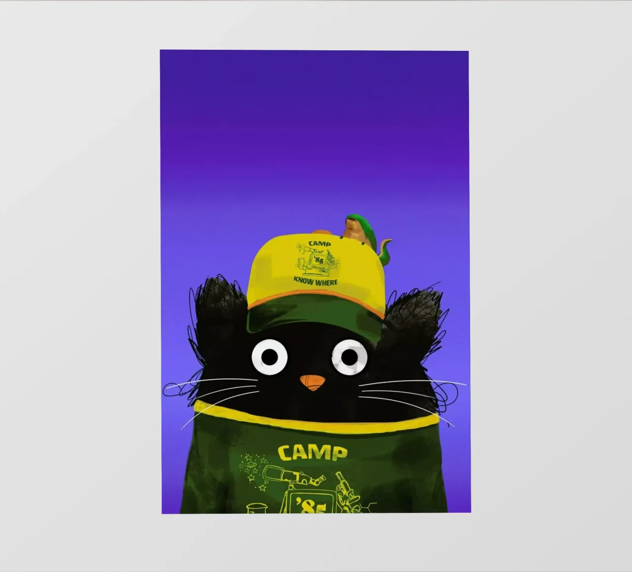 Cat Dustin telo in pvc da Doozal