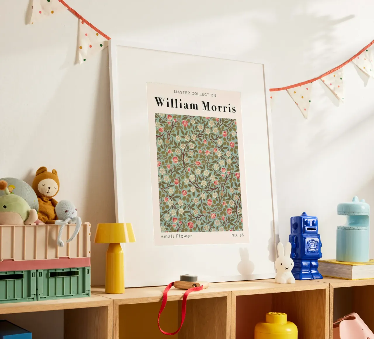 piccolo fiore motivo naturale poster con telaio in alluminio da komo store