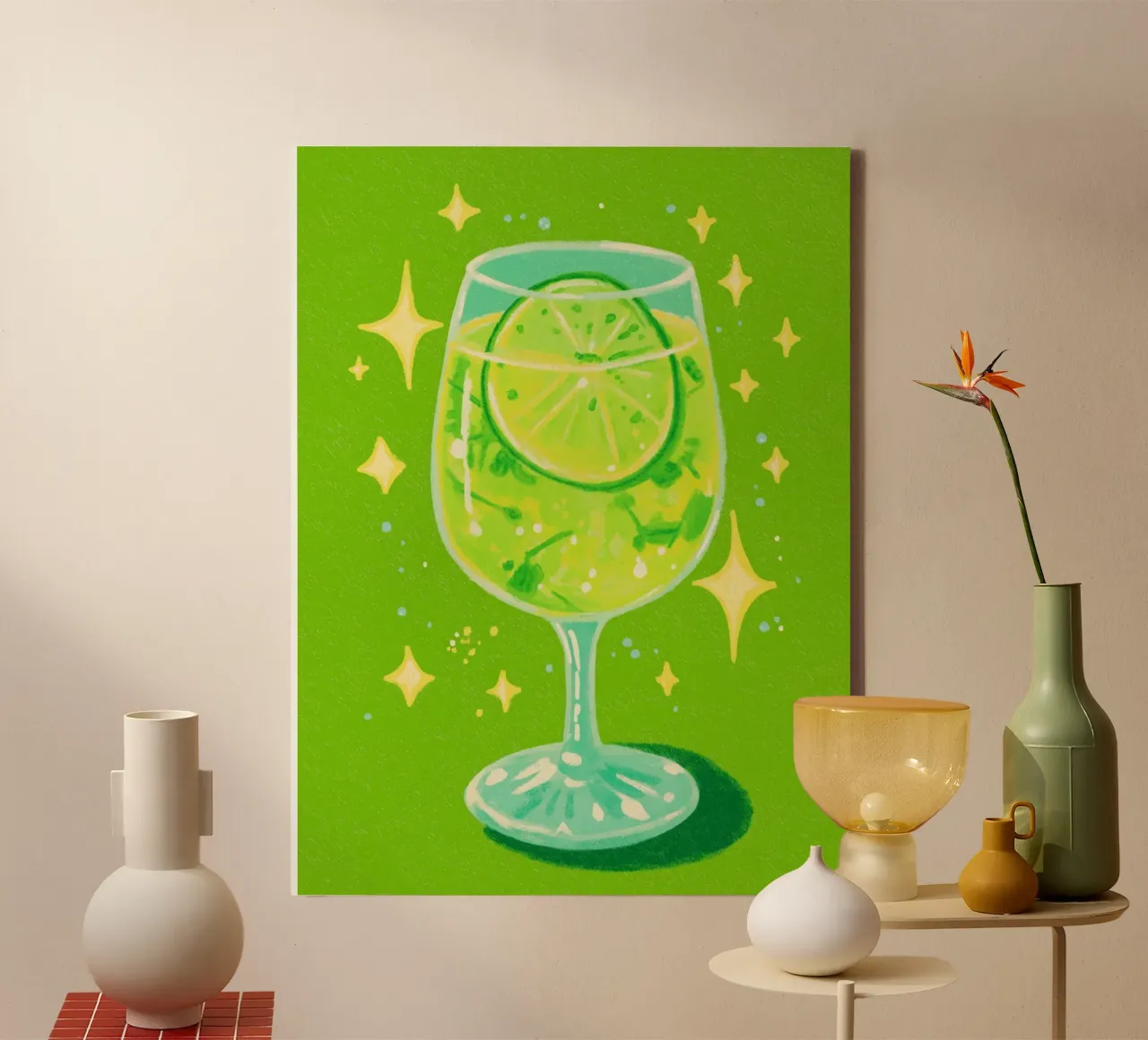 Fresh Lemonade canvas with Floater frame by Art Center