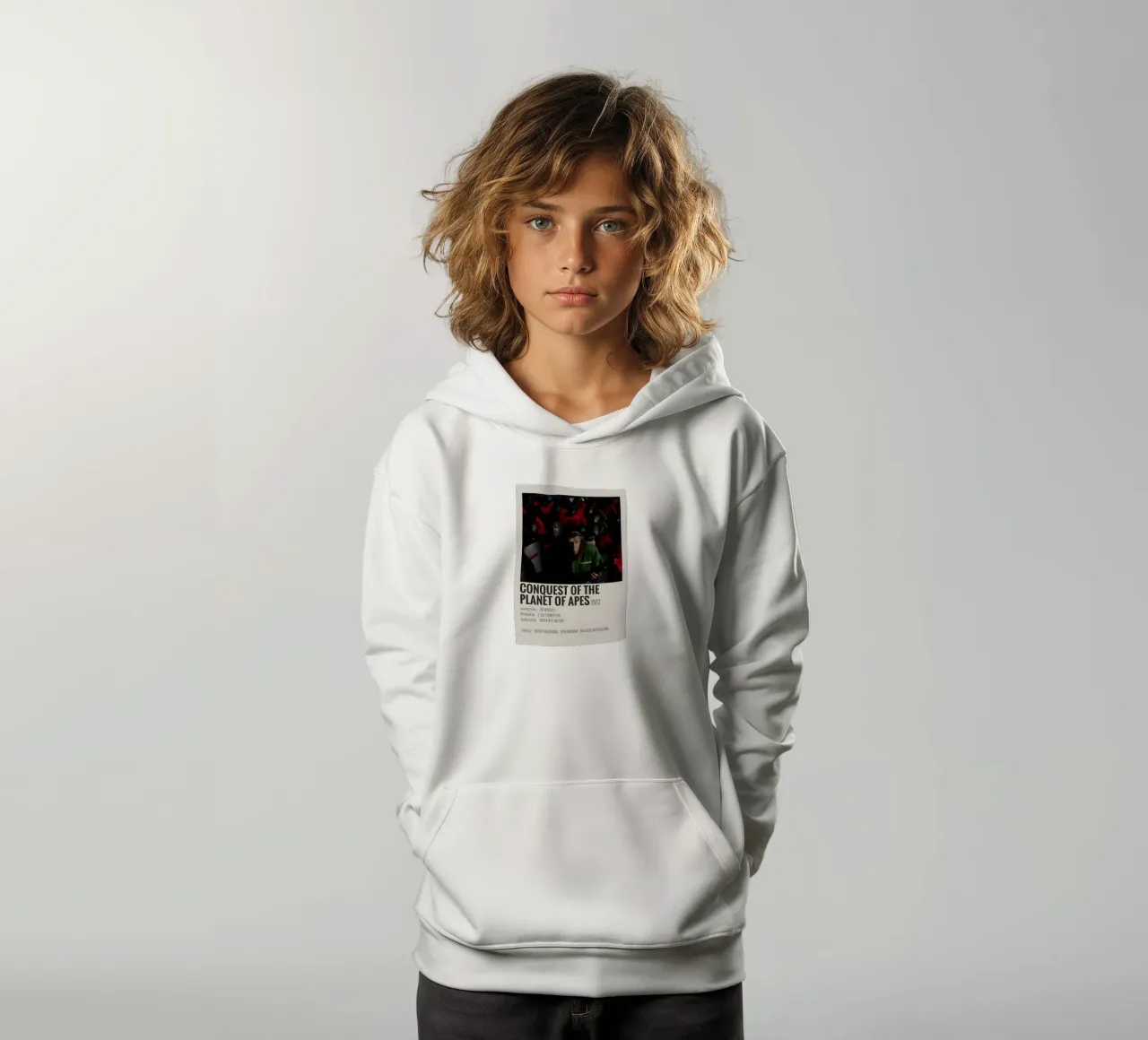 CONQUEST OF THE PLANET OF APES 1972 Kinder Hoodie von MVFminimalist