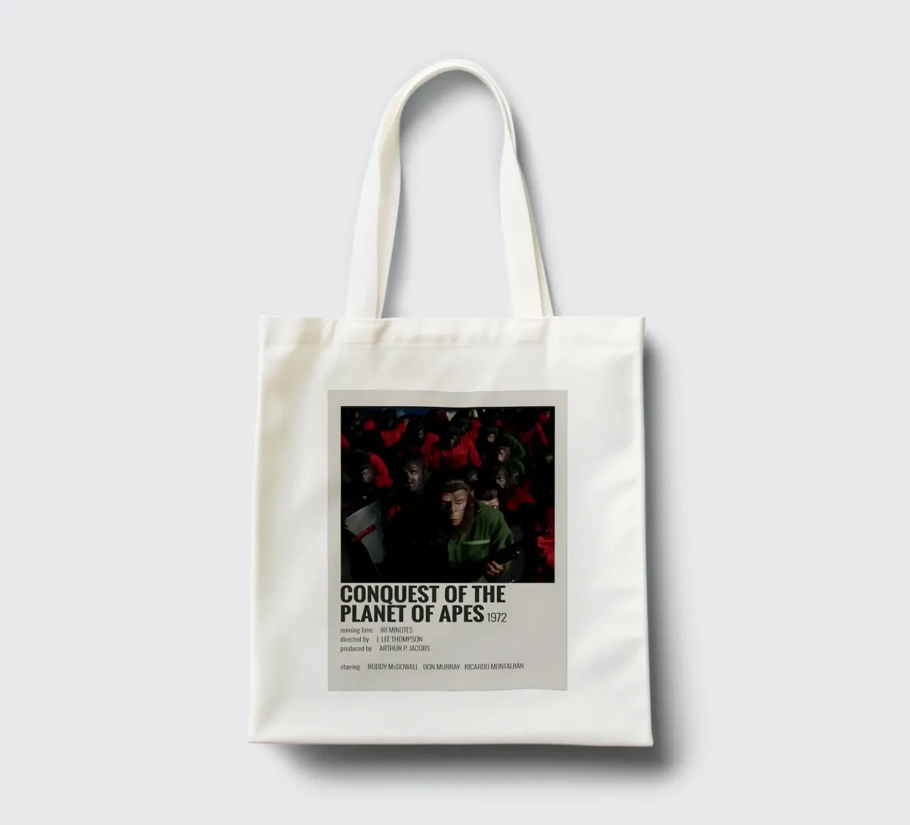 CONQUEST OF THE PLANET OF APES 1972 borsa in juta da MVFminimalist