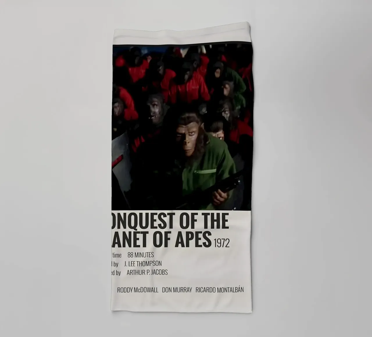 CONQUEST OF THE PLANET OF APES 1972 asciugamano da bagno da MVFminimalist