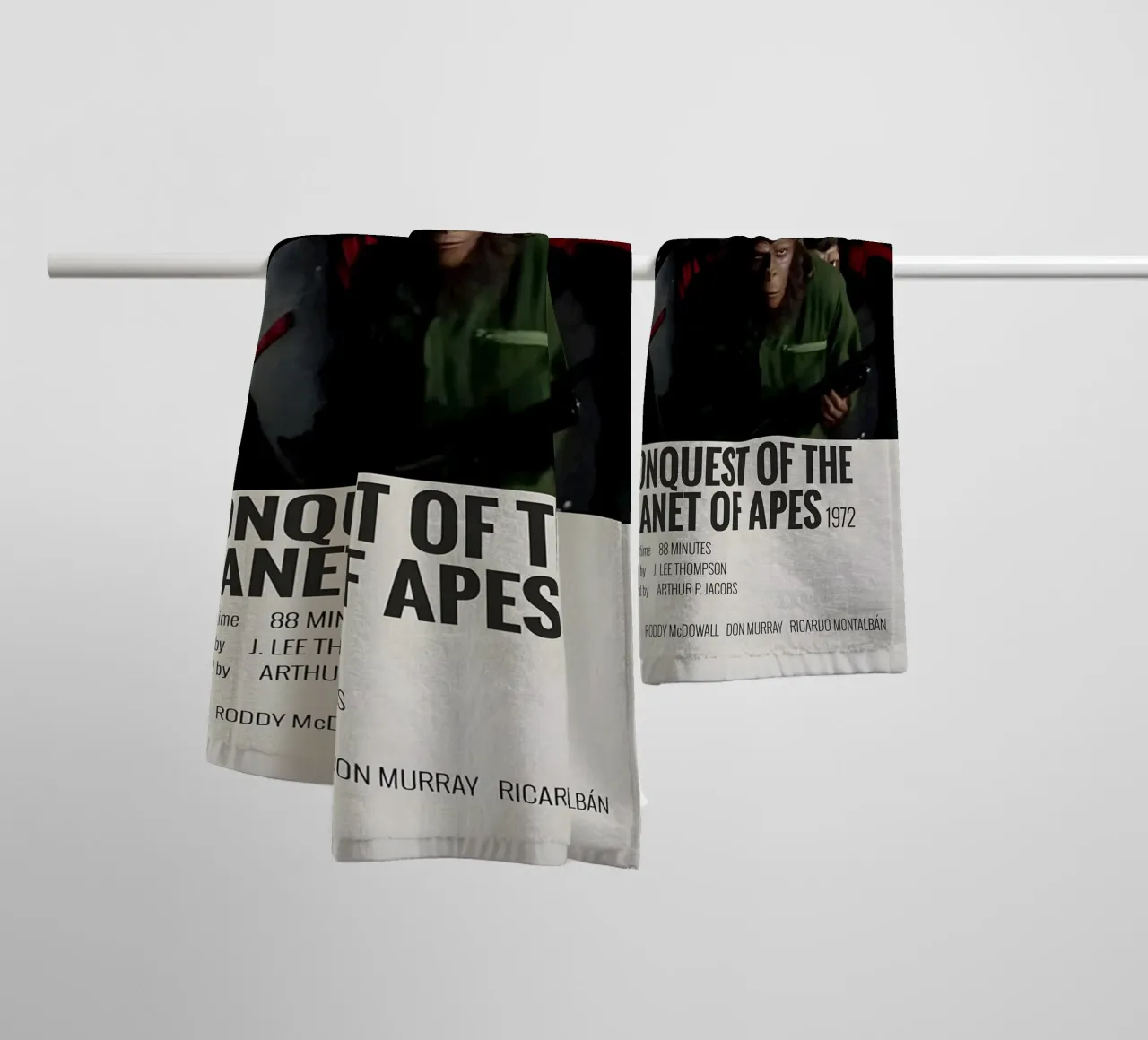 CONQUEST OF THE PLANET OF APES 1972 asciugamano da bagno da MVFminimalist