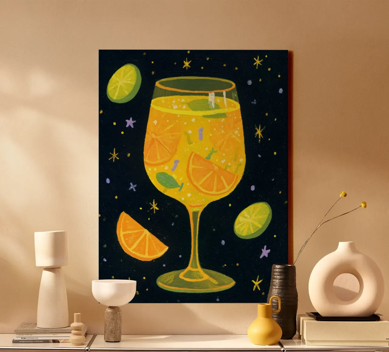 Limonata all'arancia tela con Cornice a cassetta da Art Center