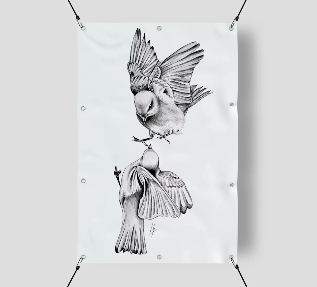 Birds telo in pvc da Libby Watkins