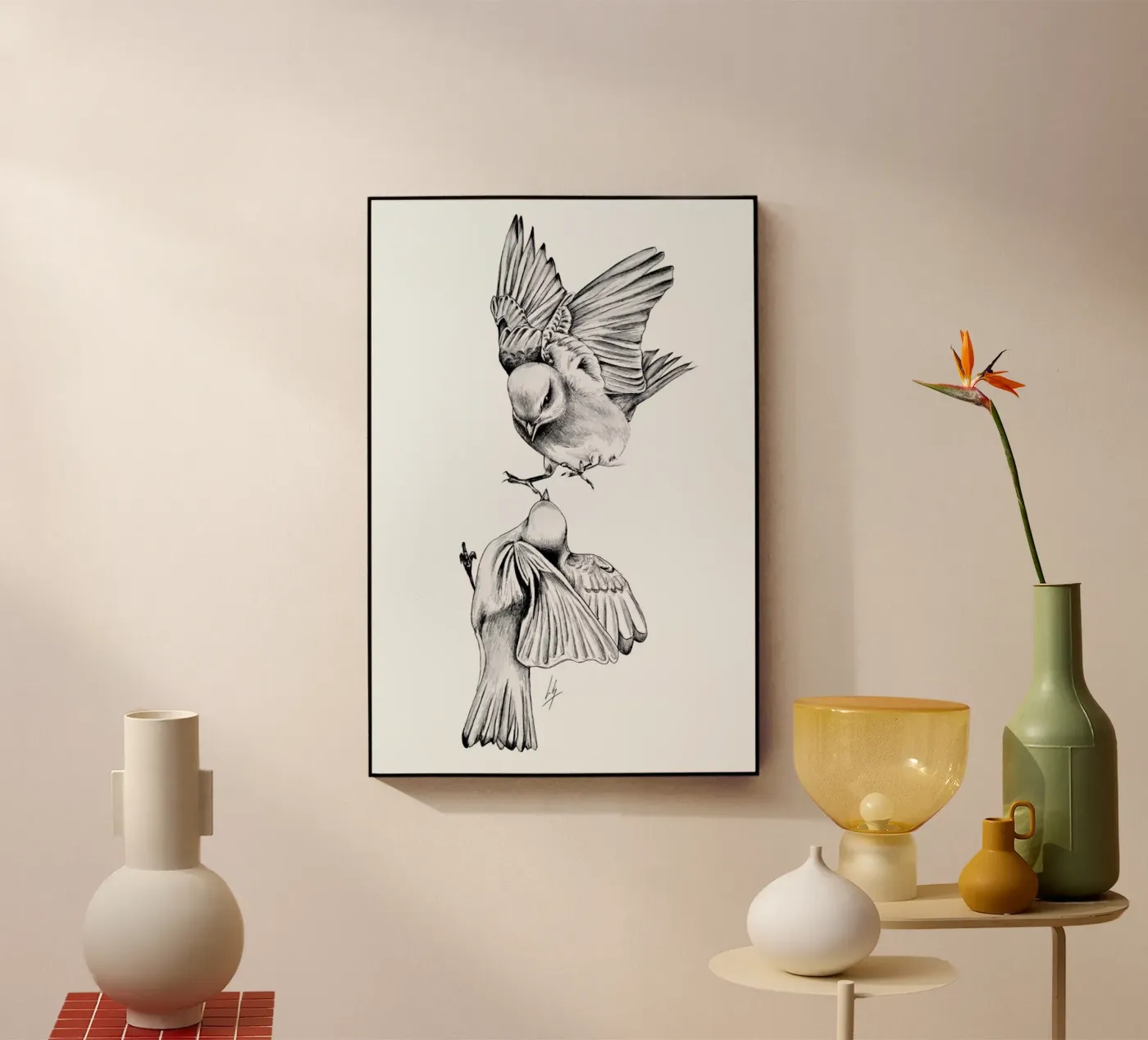 Birds plexiglas de Libby Watkins