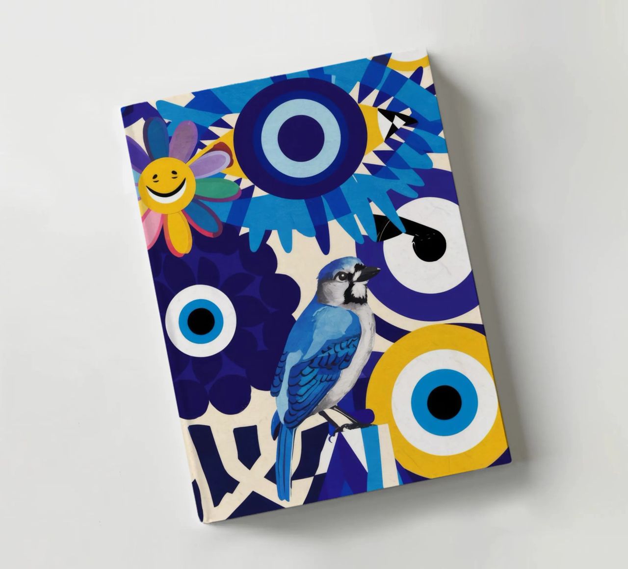 Azure Evil Eye Talisman notebook by Silk Palette