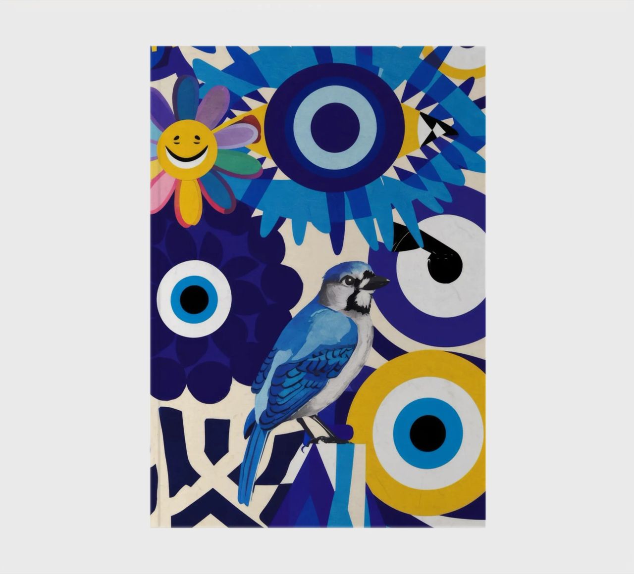 Azure Evil Eye Talisman notebook by Silk Palette