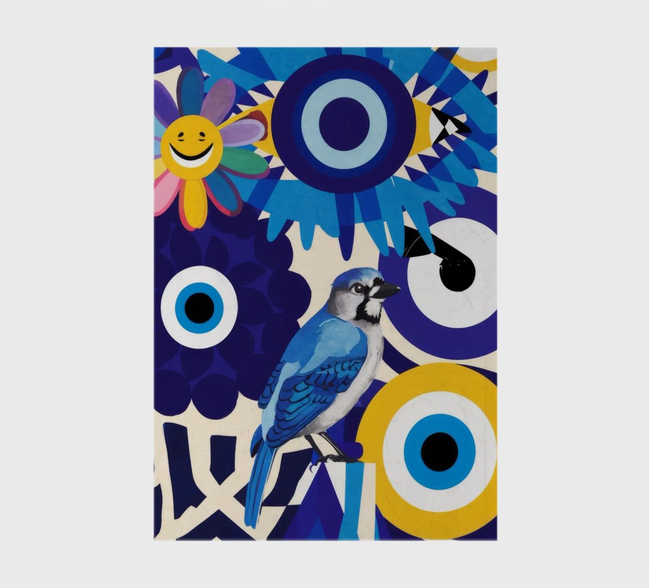 Azure Evil Eye Talisman notebook by Silk Palette
