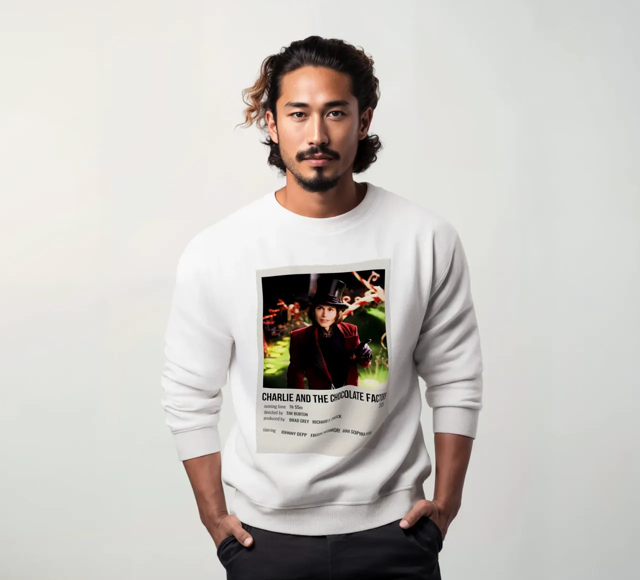 CHARLIE AND THE CHOCOLATE FACTORY 2005 felpa da MVFminimalist