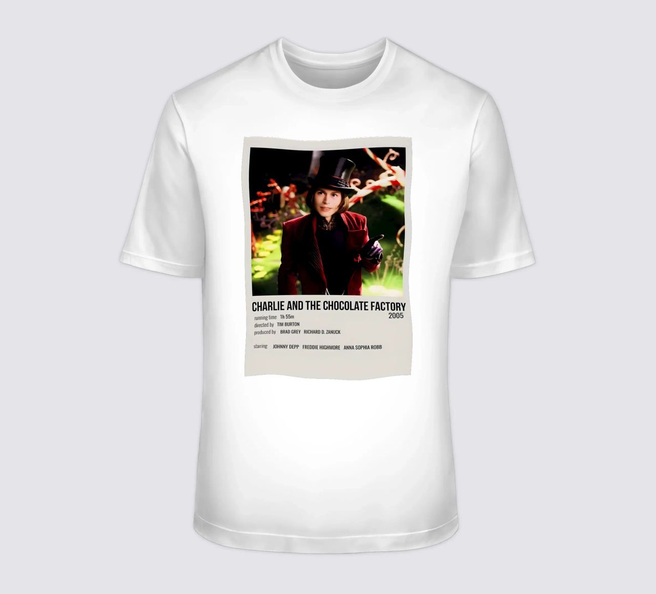 CHARLIE AND THE CHOCOLATE FACTORY 2005 t-shirt da MVFminimalist