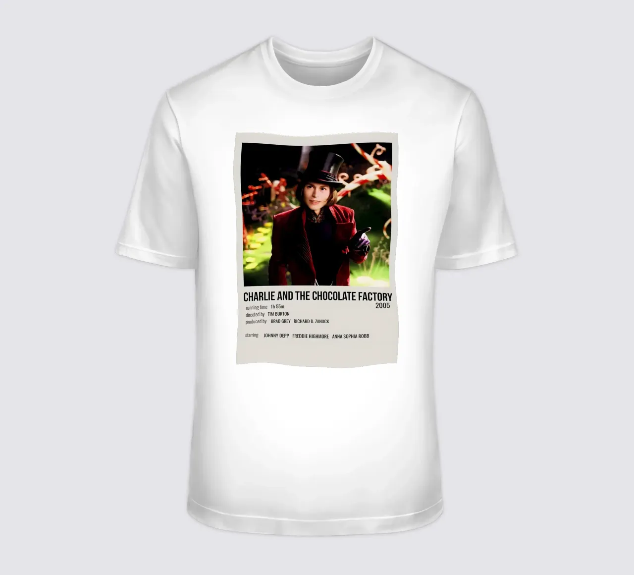 CHARLIE AND THE CHOCOLATE FACTORY 2005 camiseta de MVFminimalist