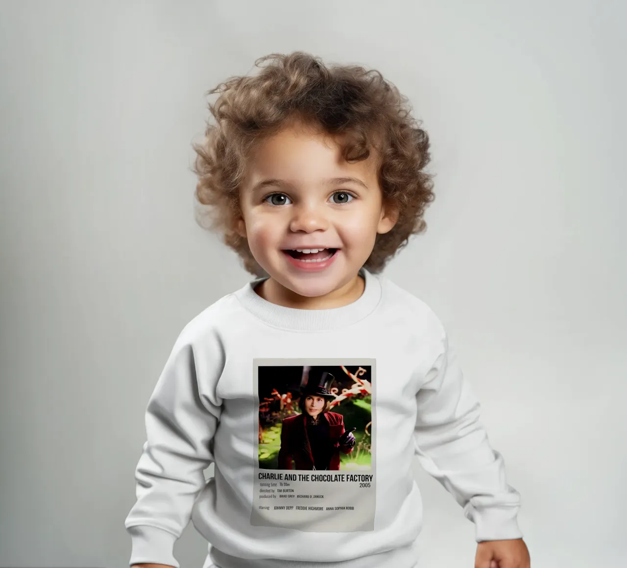 CHARLIE AND THE CHOCOLATE FACTORY 2005 baby sweatshirt by MVFminimalist
