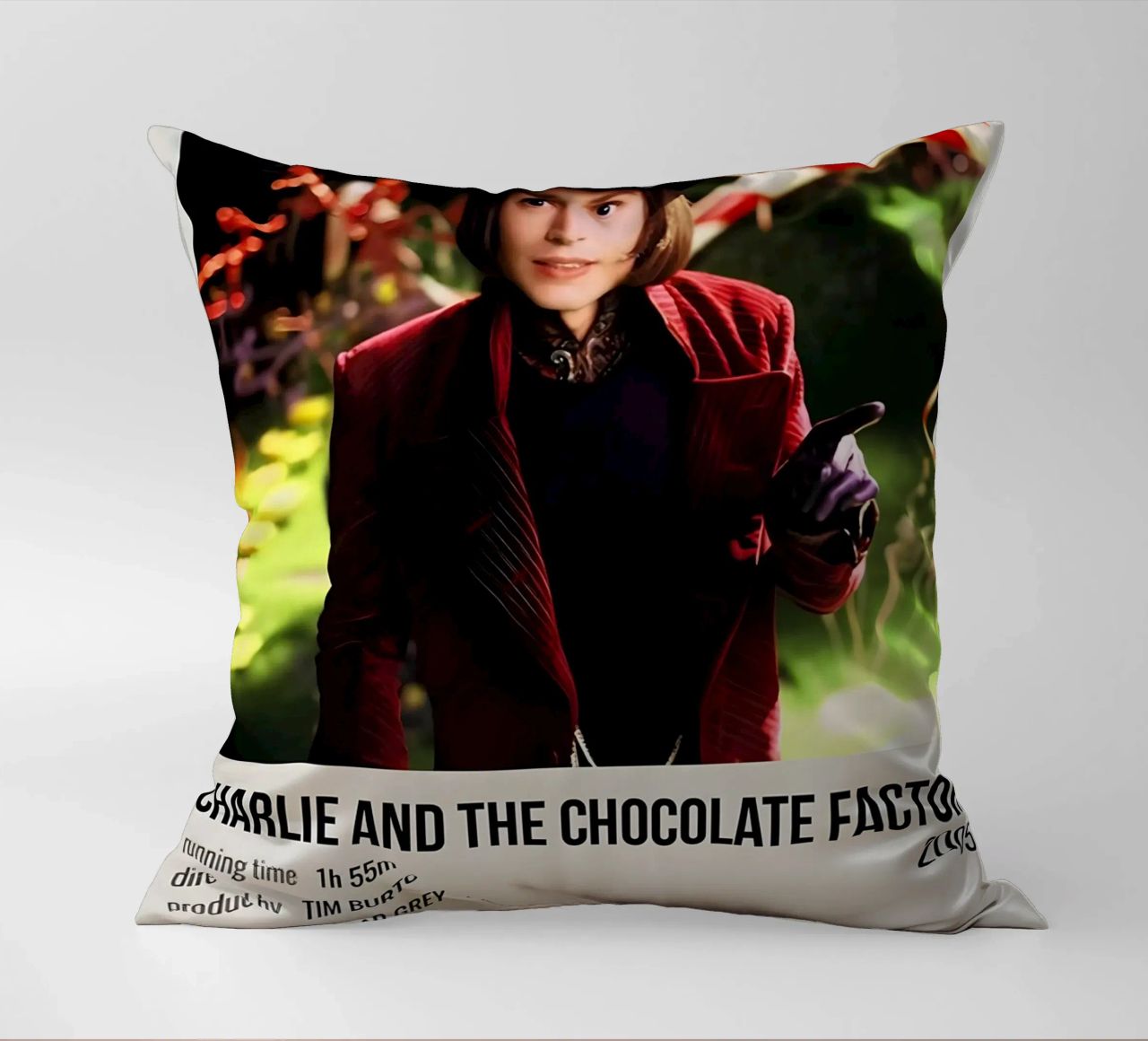 CHARLIE AND THE CHOCOLATE FACTORY 2005 cuscino da MVFminimalist