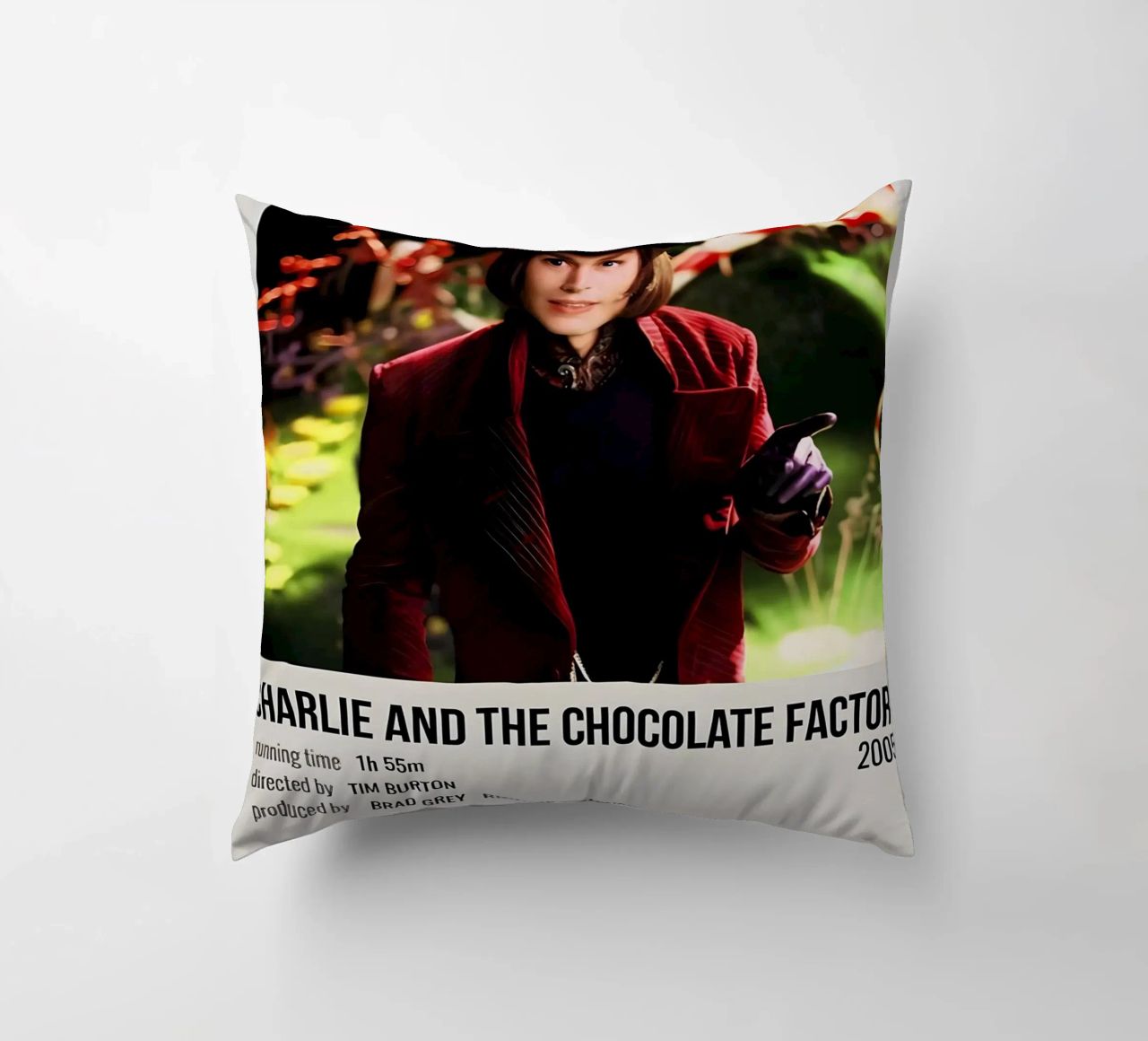 CHARLIE AND THE CHOCOLATE FACTORY 2005 cuscino da MVFminimalist