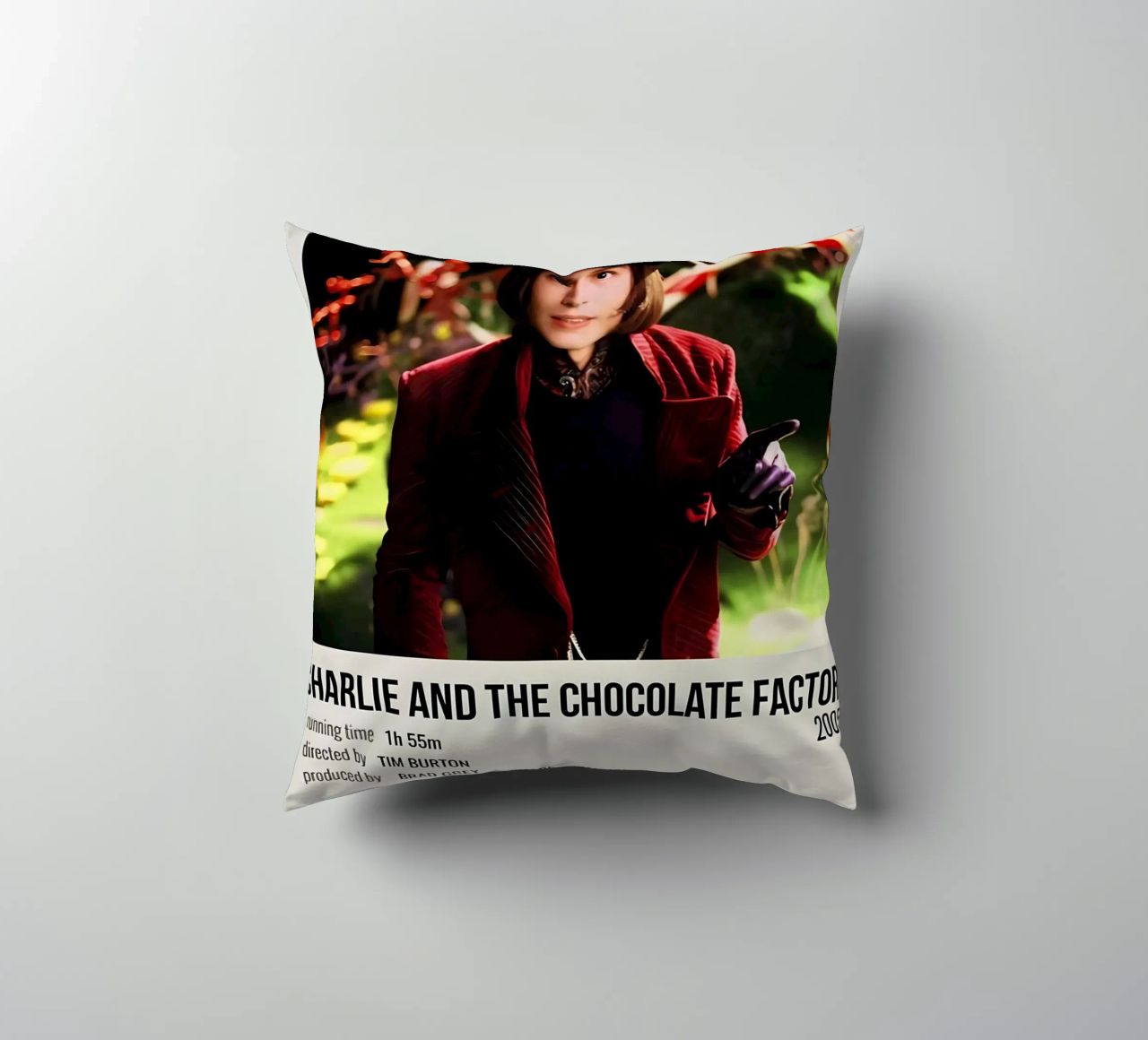 CHARLIE AND THE CHOCOLATE FACTORY 2005 cuscino da MVFminimalist