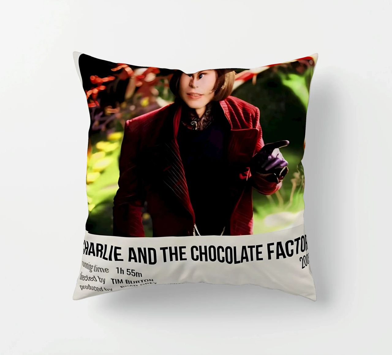 CHARLIE AND THE CHOCOLATE FACTORY 2005 cuscino da MVFminimalist