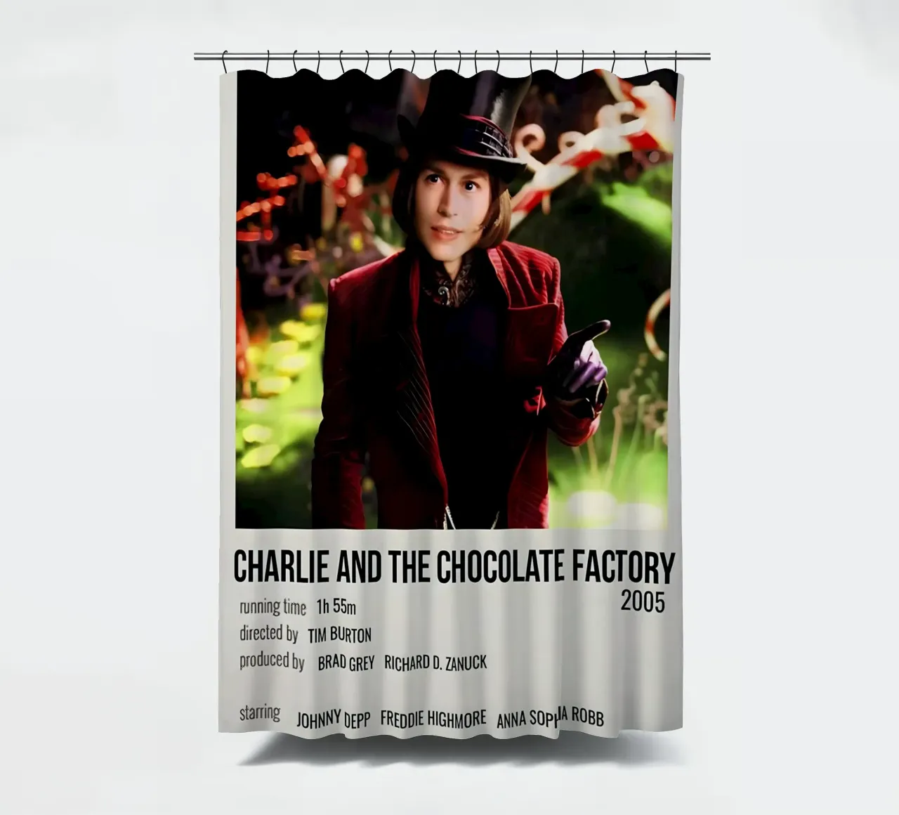 CHARLIE AND THE CHOCOLATE FACTORY 2005 tenda da doccia da MVFminimalist