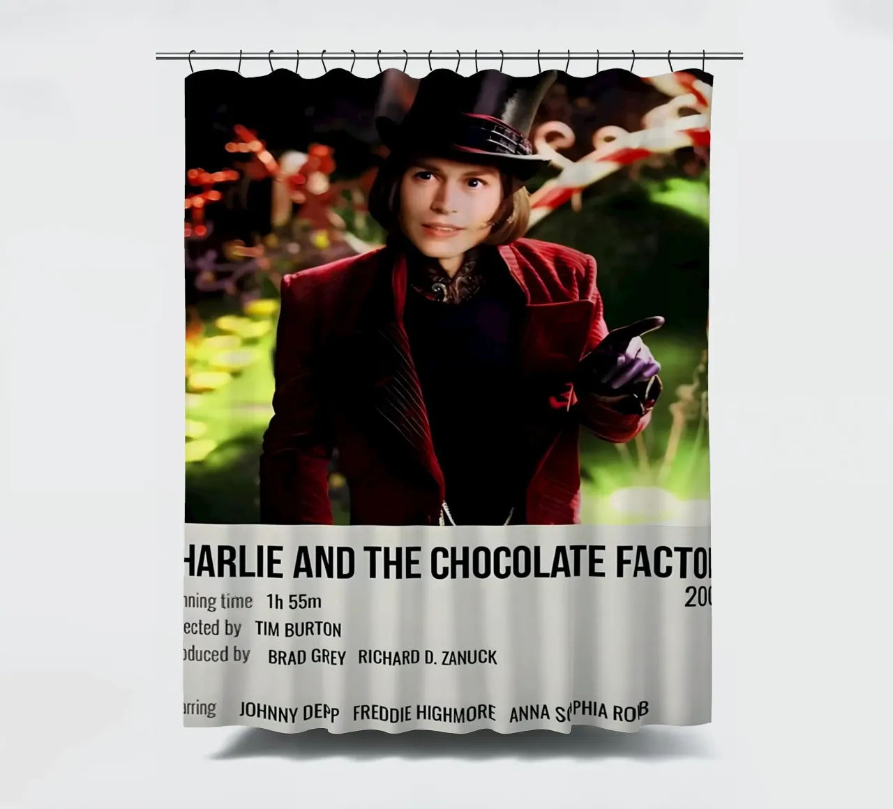 CHARLIE AND THE CHOCOLATE FACTORY 2005 tenda da doccia da MVFminimalist