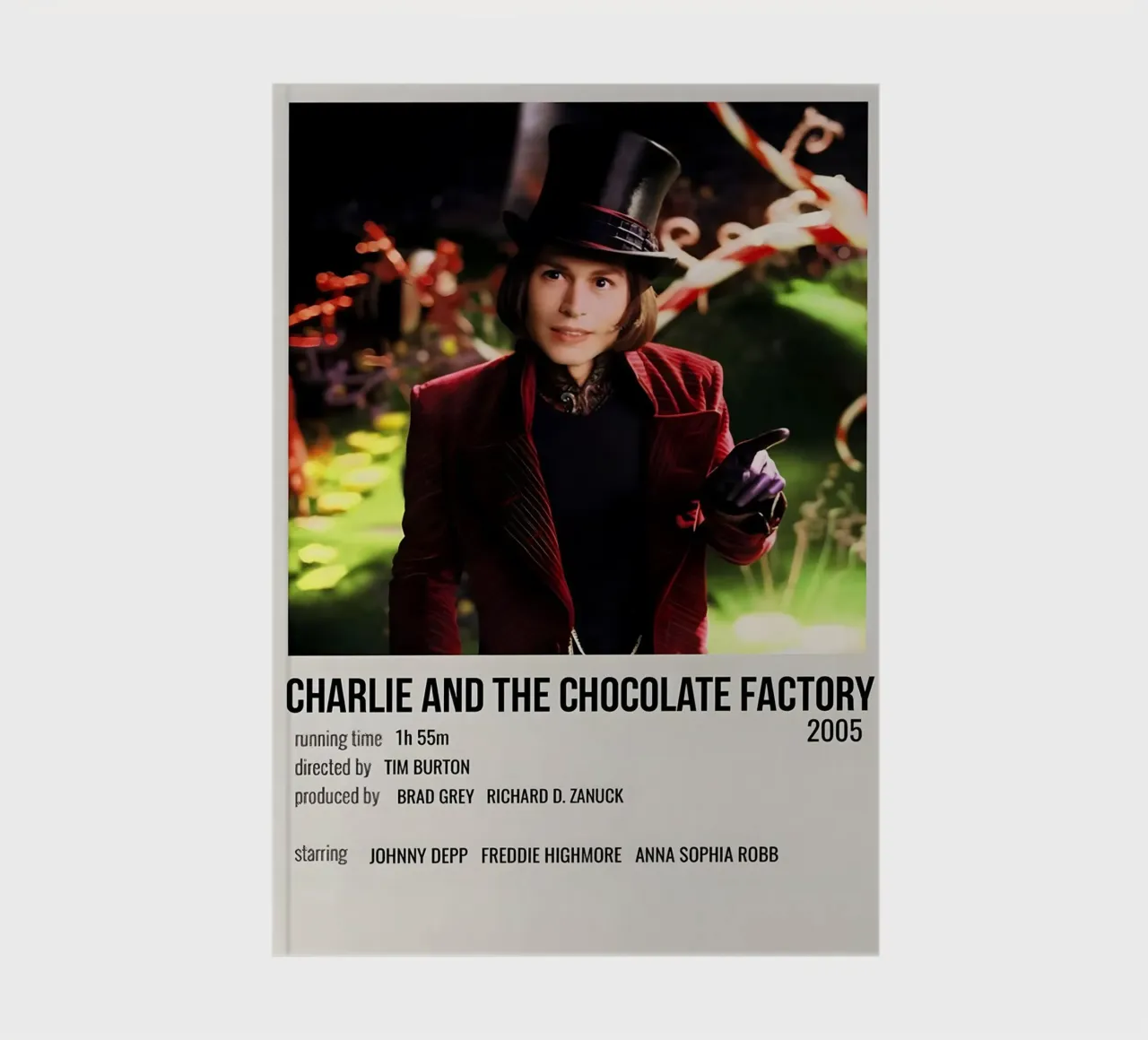 CHARLIE AND THE CHOCOLATE FACTORY 2005 notebook by MVFminimalist