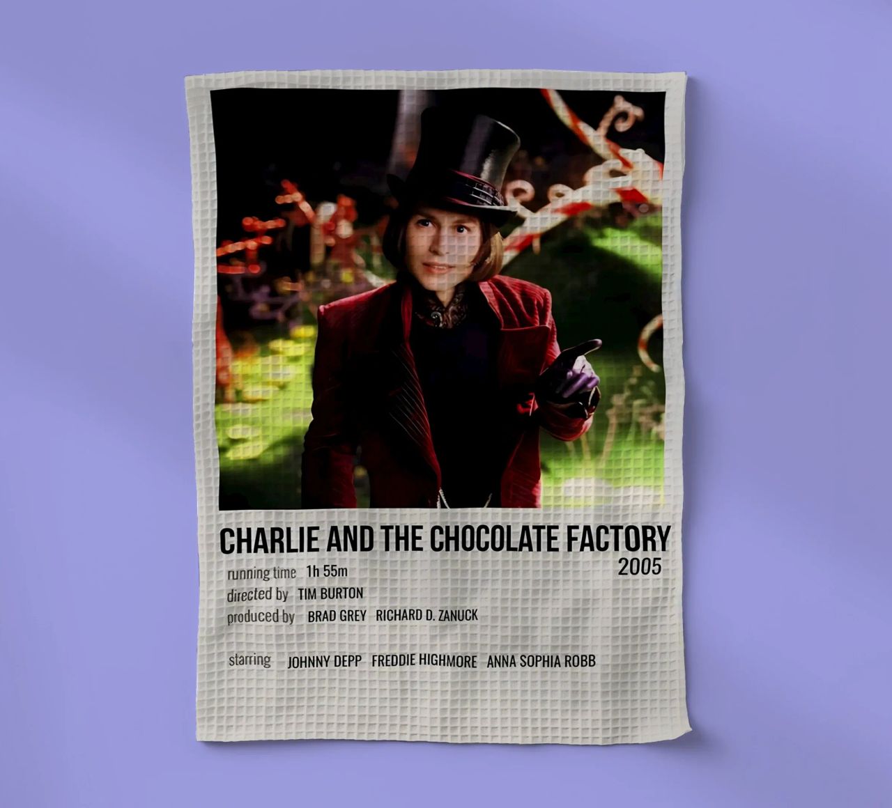 CHARLIE AND THE CHOCOLATE FACTORY 2005 canovaccio da cucina da MVFminimalist