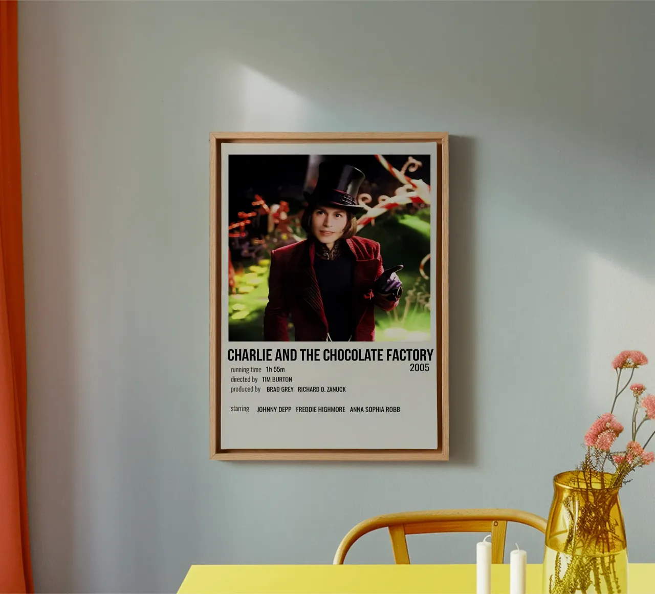 CHARLIE AND THE CHOCOLATE FACTORY 2005 tela da MVFminimalist
