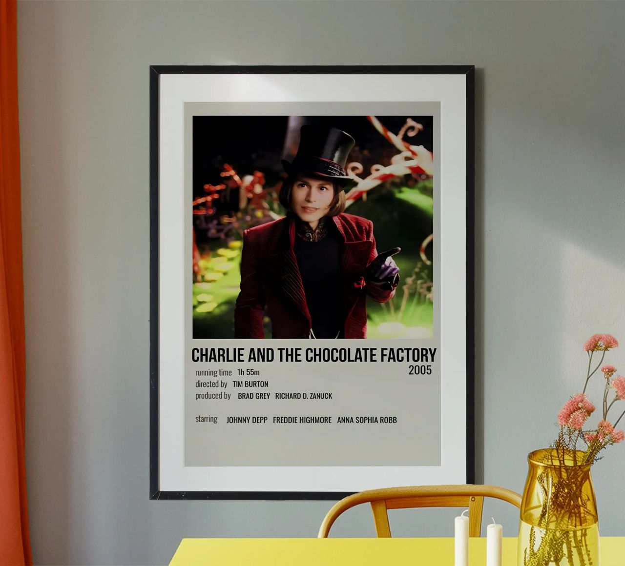 CHARLIE AND THE CHOCOLATE FACTORY 2005 carta hahnemühle da MVFminimalist