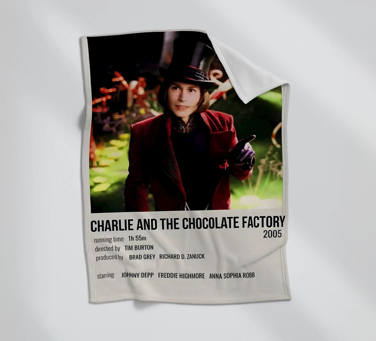 CHARLIE AND THE CHOCOLATE FACTORY 2005 coperta in pile da MVFminimalist