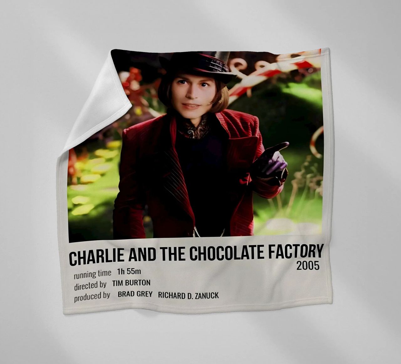 CHARLIE AND THE CHOCOLATE FACTORY 2005 coperta in pile da MVFminimalist