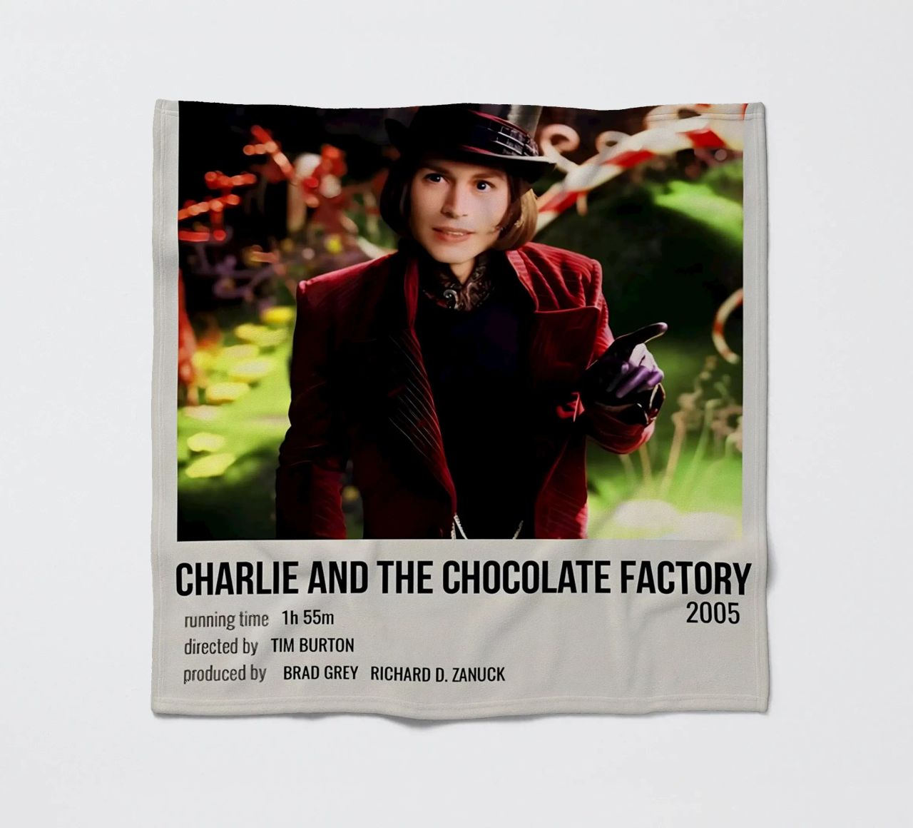CHARLIE AND THE CHOCOLATE FACTORY 2005 coperta in pile da MVFminimalist