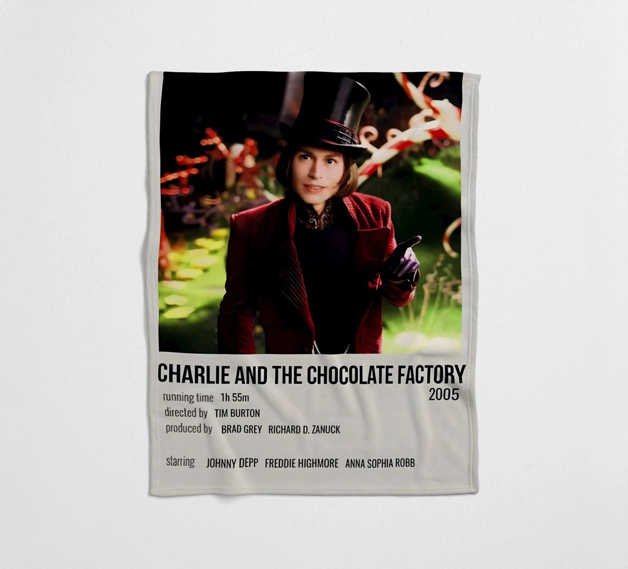 CHARLIE AND THE CHOCOLATE FACTORY 2005 coperta in pile da MVFminimalist
