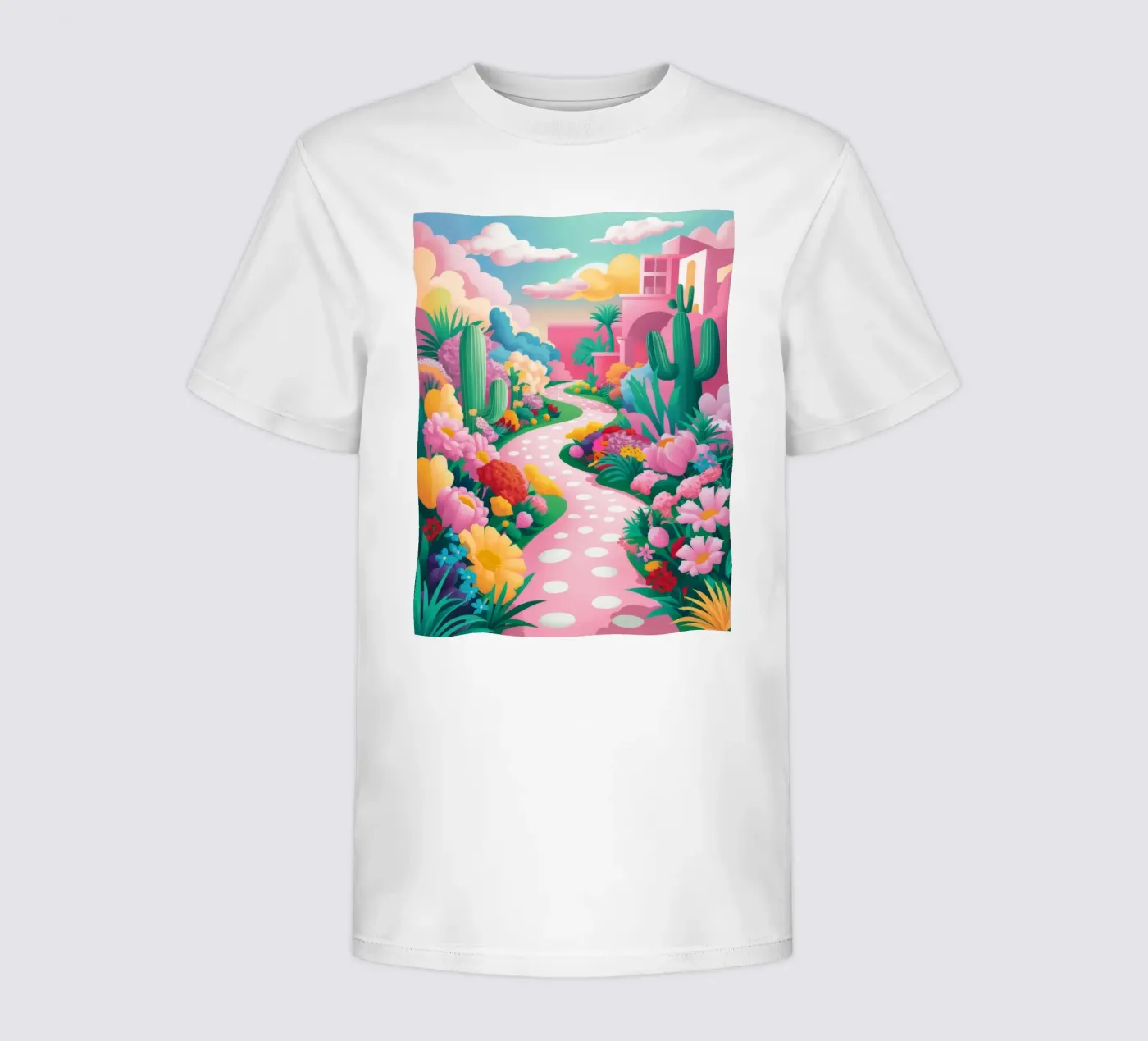 Polka Dot Path Kinder T-Shirt von Silk Palette