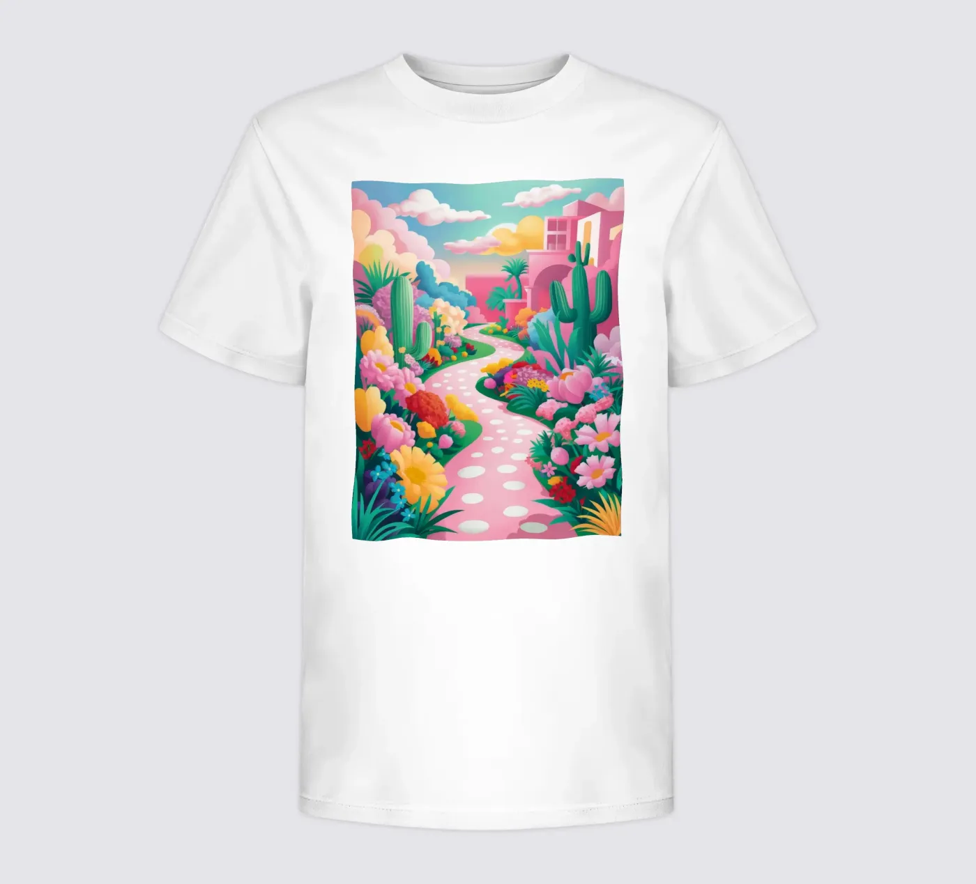Polka Dot Path Kinder T-Shirt von Silk Palette