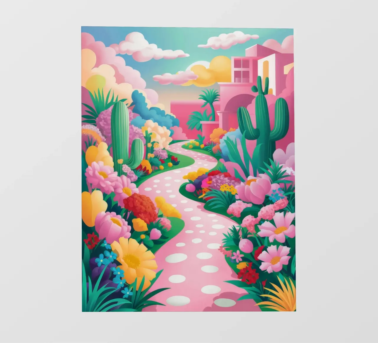 Sentiero a pois telo in pvc da Silk Palette