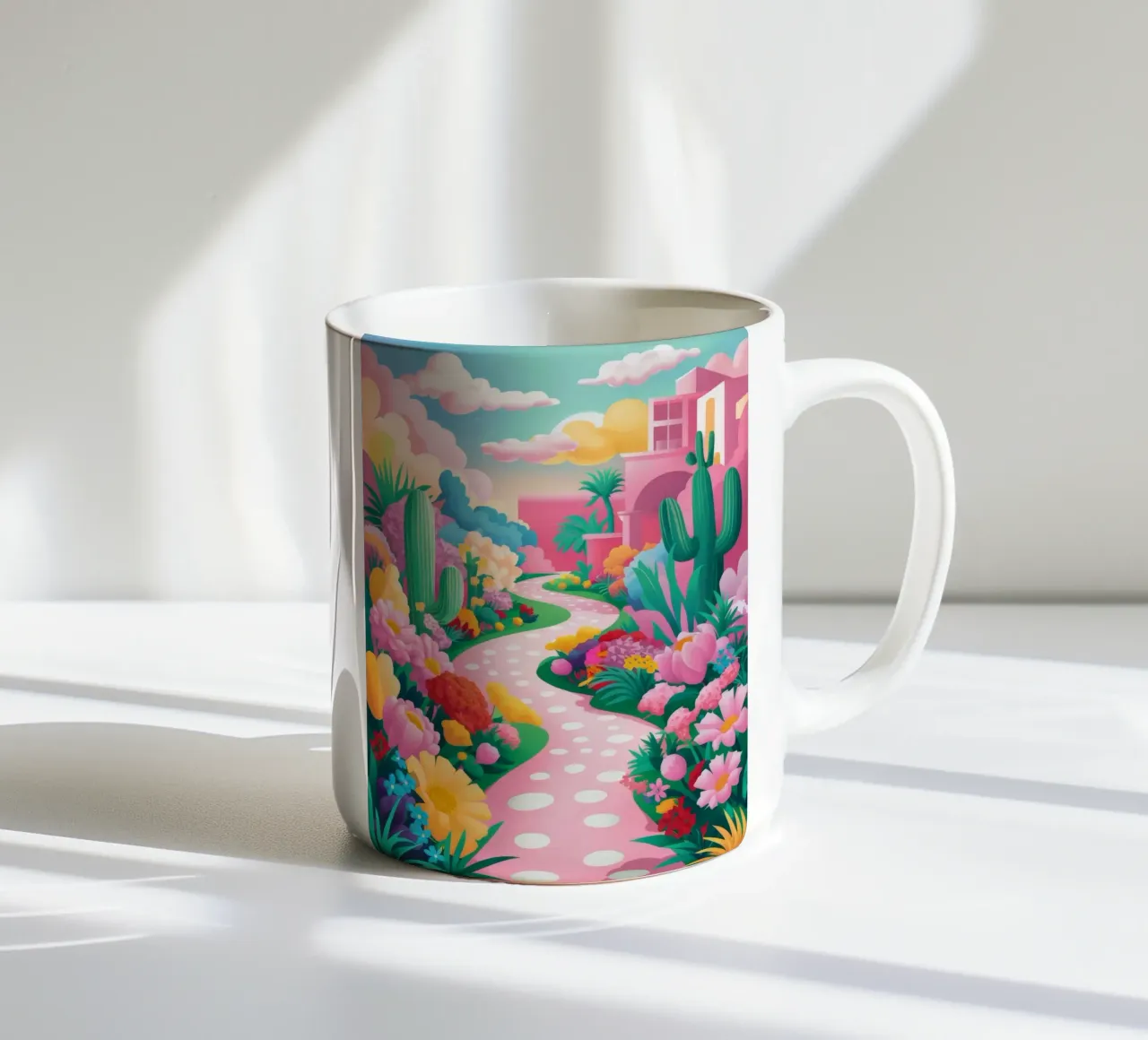 Sentiero a pois tazza in ceramica da Silk Palette
