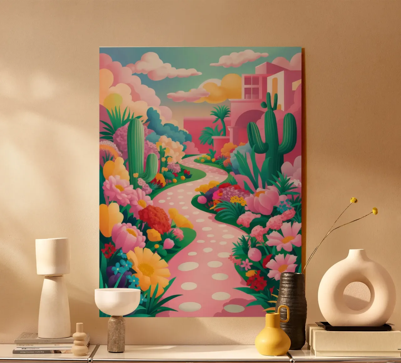 Sentiero a pois plexiglass da Silk Palette