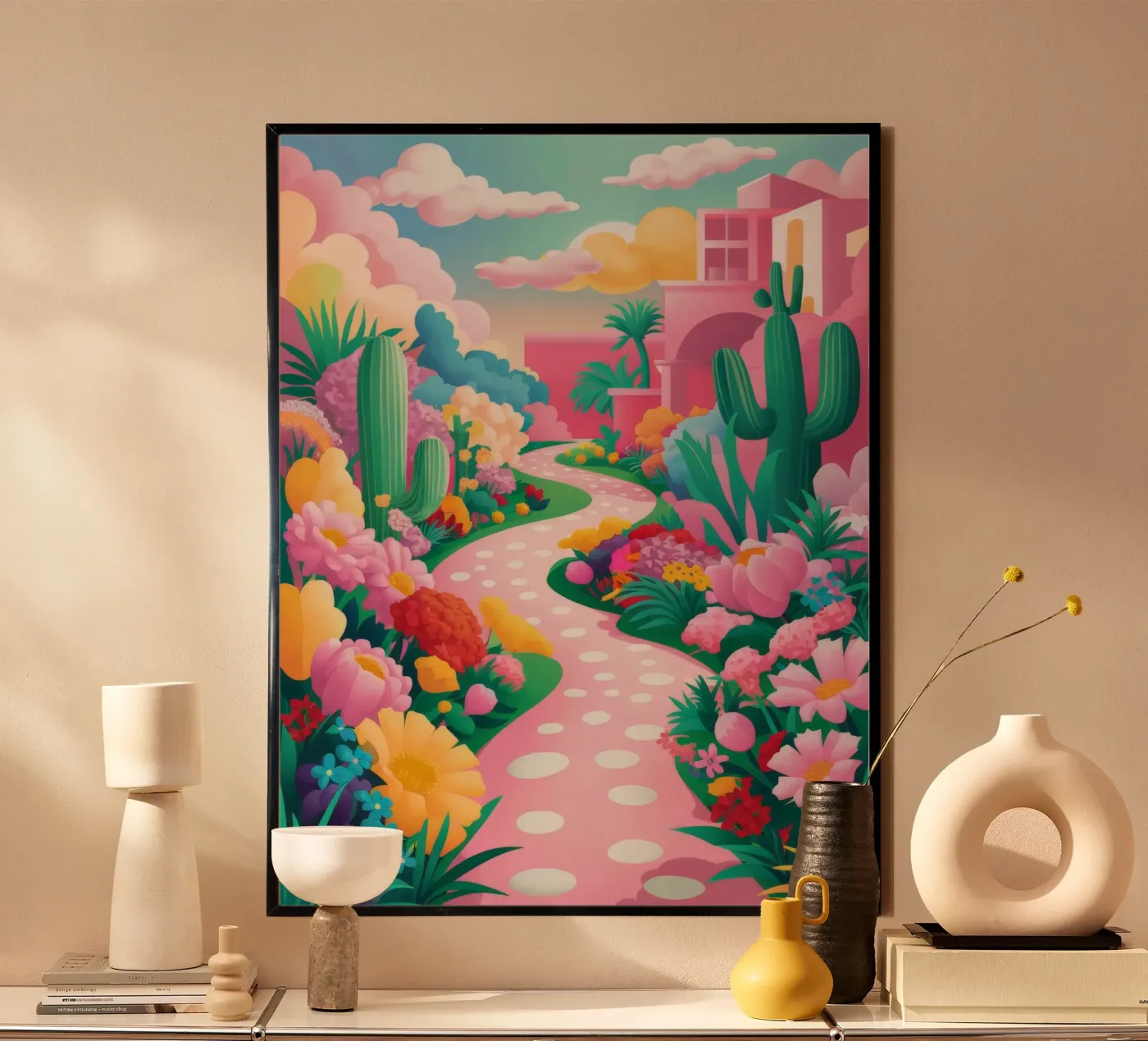 Polka Dot Path poster by Silk Palette