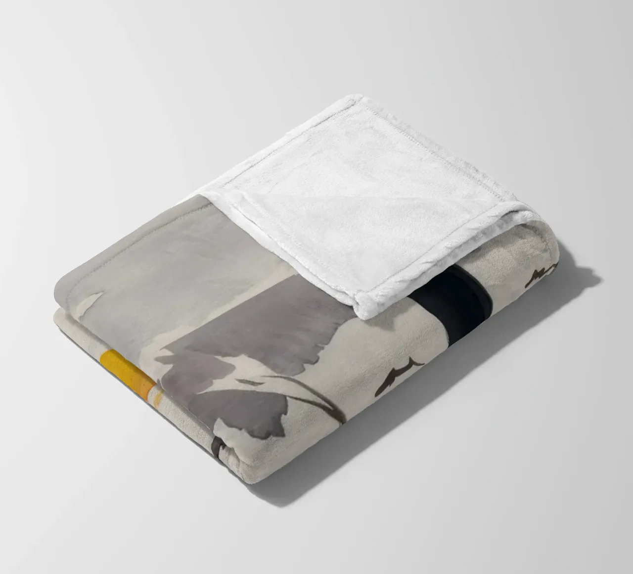 Reflected Winter Trees fleecedeken van Silk Palette