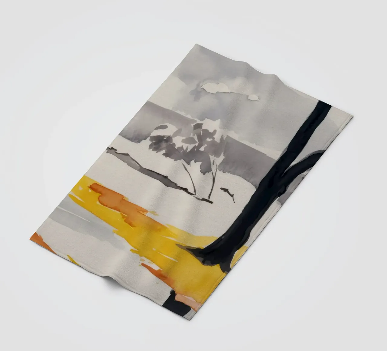 Reflected Winter Trees fleecedeken van Silk Palette