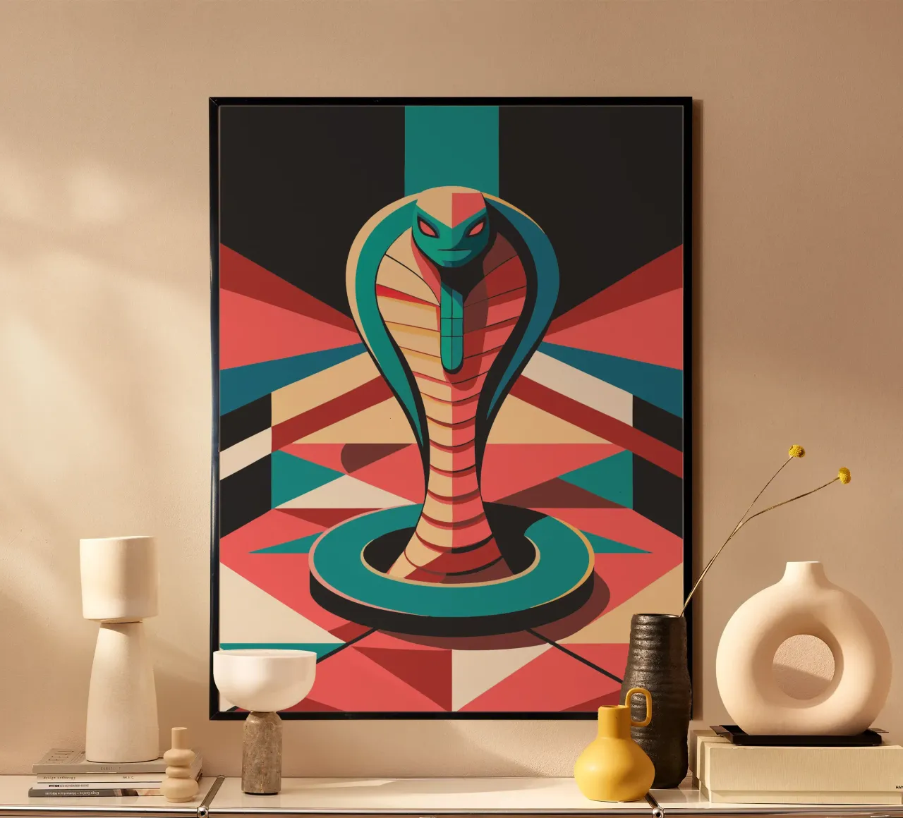 cobra snake vector art drawing hahnemühle by alghonee