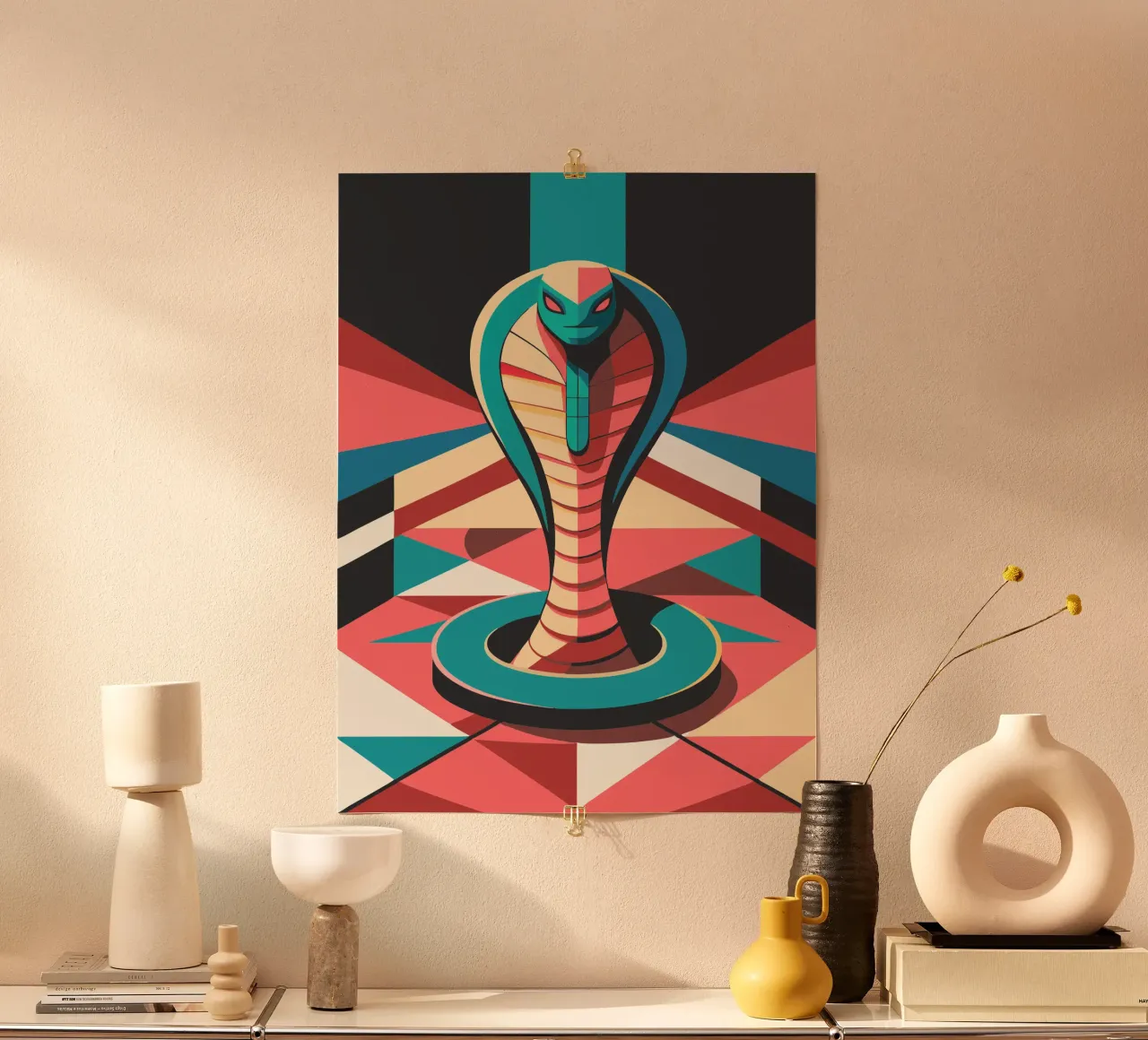 cobra snake vector art drawing hahnemühle by alghonee