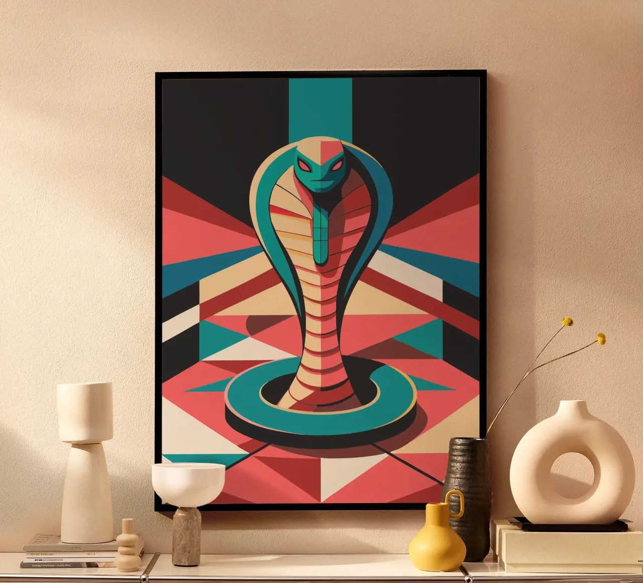 cobra snake vector art drawing hahnemühle by alghonee